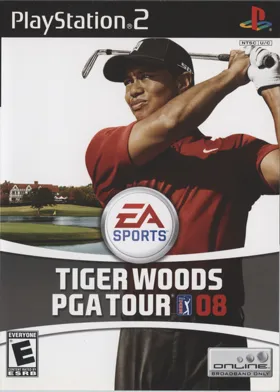 Tiger Woods PGA Tour 08 box cover front